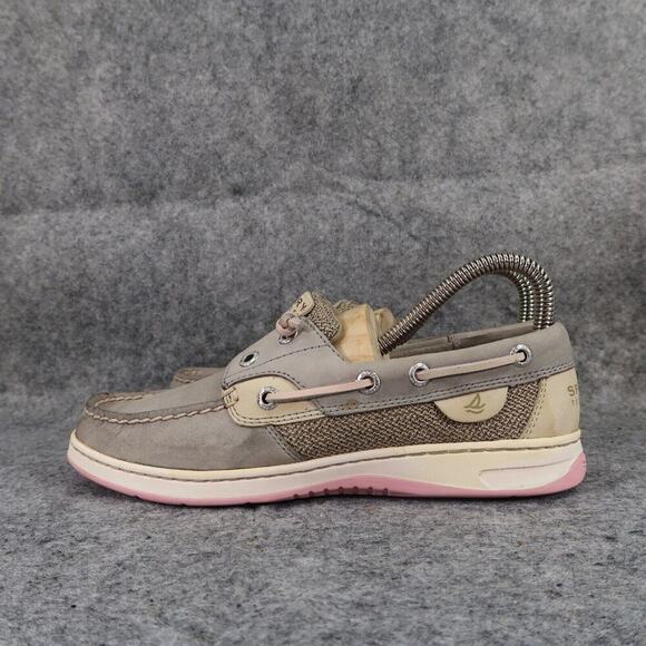 Sperry Shoes Womens 6.5 Slip On Loafer Rainbowfish Moc Toe Leather Classic Grey - Picture 4 of 13